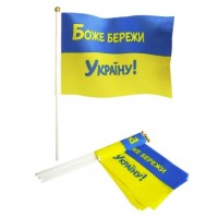 Флажок 14 х 21см Желто-синий Unison (780019)