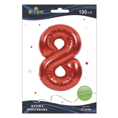 Цифра фольгированная Pelican, 