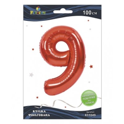 Цифра фольгированная Pelican, 