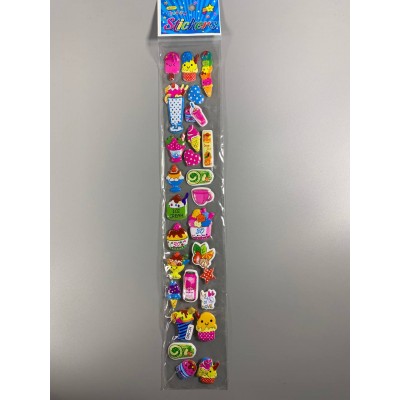 Наклейки 37 х 6см, 25шт/уп Разноцветный Unison (HC-40) Наклейки 37 х 6см, 25шт/уп Разноцветный Unison (HC-40)