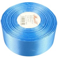 Атласная лента 4см (±5мм) x 33м Голубой Marill (LA4033-20)