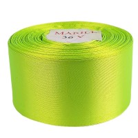 Атласная лента 4см (±5мм) x 33м Зеленый Marill (LA4033-57)