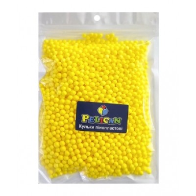 Пенопластовые шарики диаметр 4-6мм желтые, 250мл Желтый Pelican (886106)