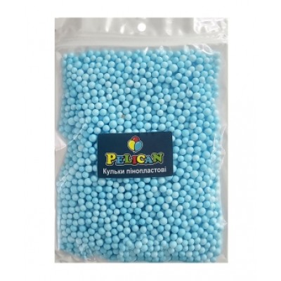 Пенопластовые шарики диаметр 4-6мм голубые, 250мл Голубой Pelican (886112)