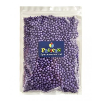 Пенопластовые шарики диаметр 4-6мм фиолетовые темные, 250мл Фиолетовый Pelican (886119)