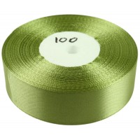 Атласная лента 2,5см x 33м Зеленый Marill (LA2533-100)