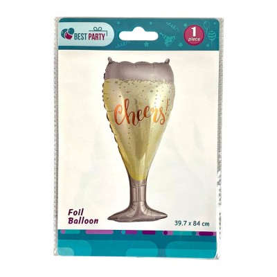 Шарик надувной фольгированный 39,7 х 84см, Бокал (BP10847(SL-A546)) Шарик надувной фольгированный 39,7 х 84см, Бокал (BP10847(SL-A546))