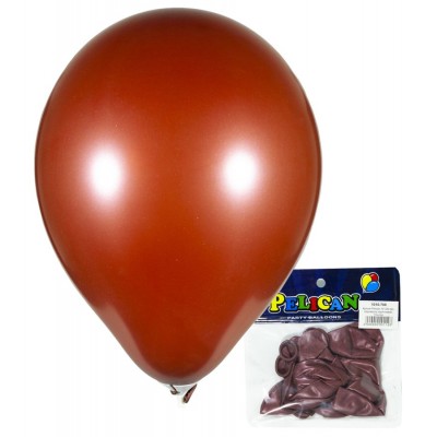 Шарики Pelican 10' (26 см), перламутр коричневый , 10шт/уп, 815708