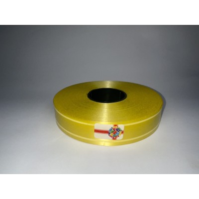 Лента пластиковая  желтая 2смх100 ярдов,  LP20100-14