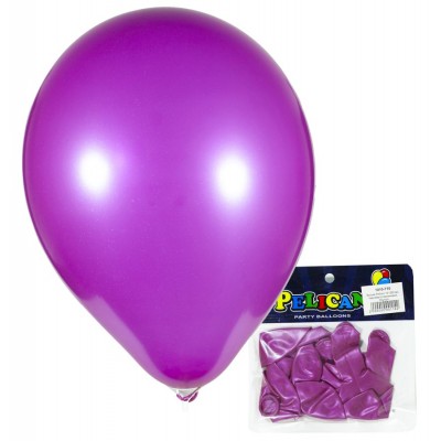 Шарики Pelican 10' (26 см), перламутр  малиновый , 10шт/уп, 815710