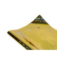 Полисилк голограммный золотой,  HZ011-2