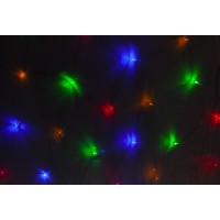 Гирлянда сетка  LED 120,  провод прозрачный (8 режимов)