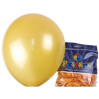 Шарики круглые Pelikuk 13' (33 см) перламутр янтарный, 50шт/уп Шарики круглые Pelikuk 13' (33 см) перламутр янтарный, 50шт/уп