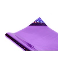 Полисилк голограммный фиолетовый,  HZ011-6