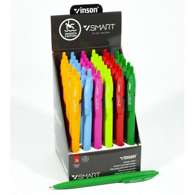 Ручка масл. синяя автомат Vinson Smart, soft touch