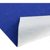Гофрированная бумага синяя металлизированная плотная качественная бумага креп Италия 180г 2,5м