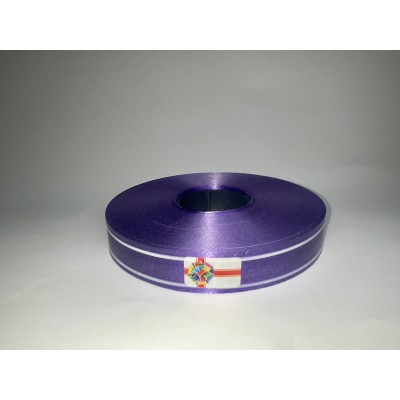 Лента пластиковая фиолет 2смх100 ярдов,  LP20100-10