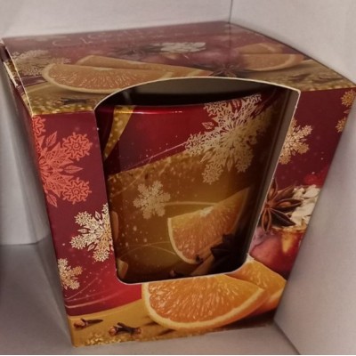 Свеча ароматическая "Golden Christmas" (с апельсином и специями)