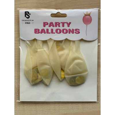 Шарики 10' (26см) конфетти- золотые, 5шт/уп,