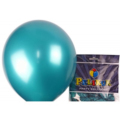 Шарики круглые Pelikuk 13' (33 см) перламутр бутылочный, 50шт/уп