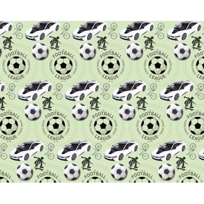 Мелованная бумага -  Football, 1000х700,   PVM10-34