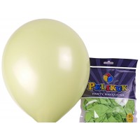 Шарики круглые Pelikuk 13' (33 см) пастель салатный, 50шт/уп