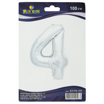 Цифра фольгированная Pelican, 