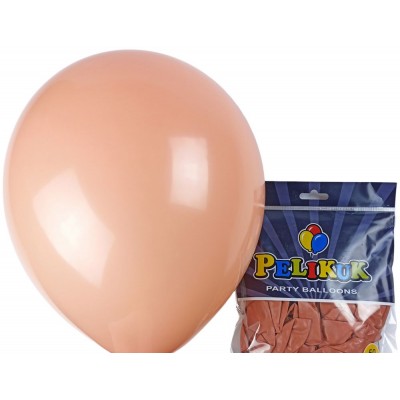 Шарики круглые Pelikuk 13' (33 см) пастель молочный шоколад, 50шт/уп