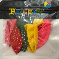 Шарики Pelikan 12' (30 см), звезды, 5 шт/уп