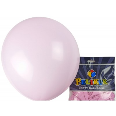 Шарики круглые Pelikuk 13' (33 см) пастель розовый, 50шт/уп