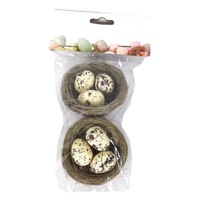 Декор пасхальные Яйца в гнезде - 2шт в кпаковке