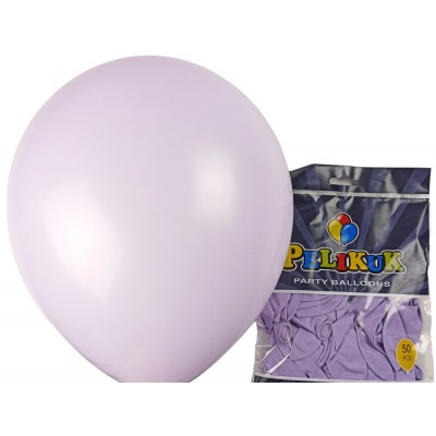 Шарики круглые Pelikuk 13' (33 см) пастель сереневый, 50шт/уп
