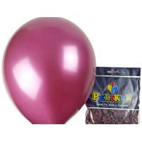 Шарики круглые Pelikuk 13' (33 см) перламутр сливовый, 50шт/уп