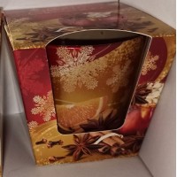 Свеча ароматическая "Golden Christmas" (с корицей и специями)	