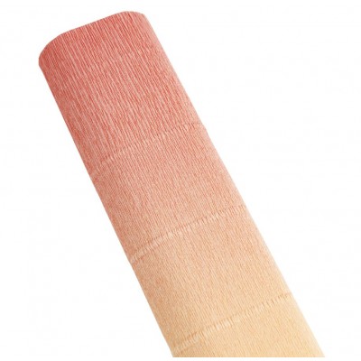 Гофрированная бумага персик 17A7