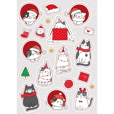 Наклейка новогодняя  Наклейка новогодняя