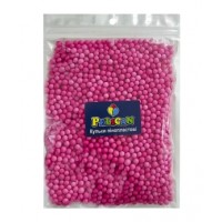Пенопластовые шарики диаметр 4-6мм малиновые, 250мл