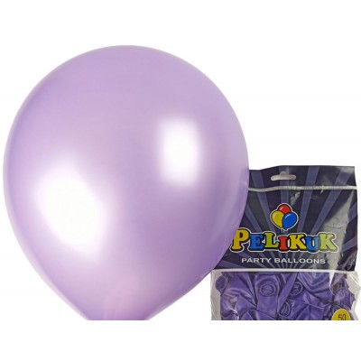 Шарики круглые Pelikuk 13' (33 см) перламутр фиолетовый, 50шт/уп