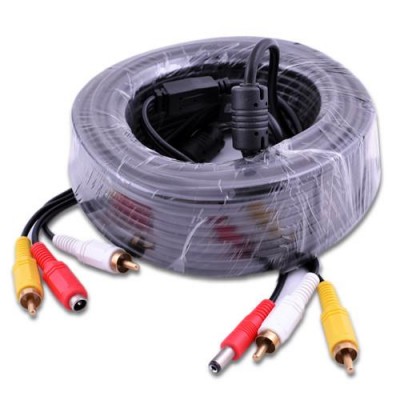 Кабель 2RCA+DC 20м