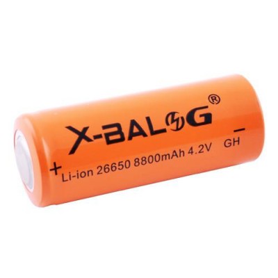 Аккумулятор 26650, X-Balog, 8800mAh