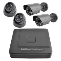 Комплект видеорегистратор+камеры KN1004DP
