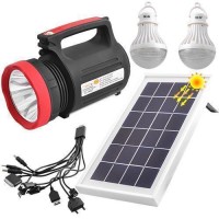 Фонарь переносной Luxury 1902 T, 5W+22SMD, 2 лампы 3W, power bank, встр. аккум., солнечная батарея, ЗУ 220V,