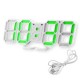 Часы сетевые VST-883-4 зеленые, температура, USB
