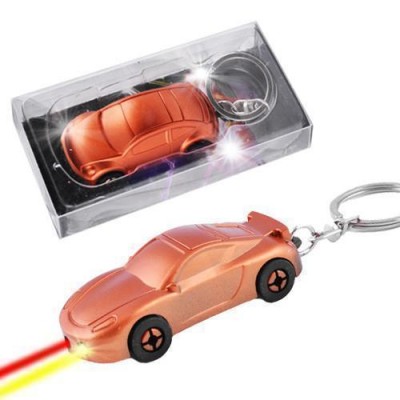 Фонарь брелок YT1802-2LED, car, лазер, 3xLR1130, Box