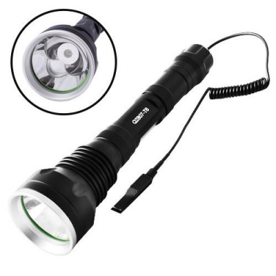 Фонарь Police Q2807-T6, под ружье, вынос.кнопка, ЗУ 220V/12V, 2х18650/1х18650, Box