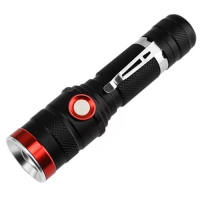 Фонарь Police BL-736A-T6, 1х18650, зажим, zoom, ЗУ microUSB, Box