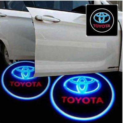 Лазерная дверная подсветка/проекция в дверь автомобиля Toyota 003 red-blue