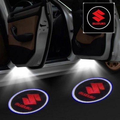 Лазерная дверная подсветка/проекция в дверь автомобиля Suzuki 024 red