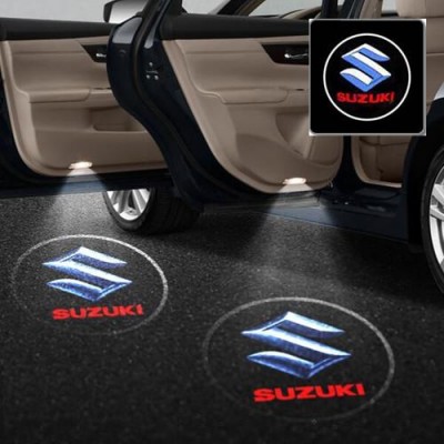 Лазерная дверная подсветка/проекция в дверь автомобиля Suzuki 187 white-blue