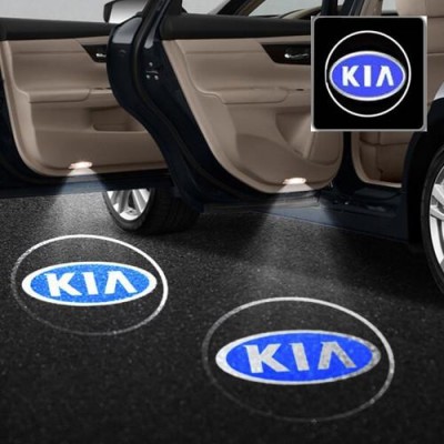 Лазерная дверная подсветка/проекция в дверь автомобиля Kia 099 blue